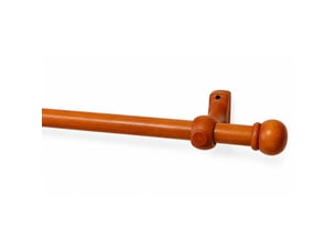 Kit tringle à rideaux en bois embouts anglais d20 mm 180 cm