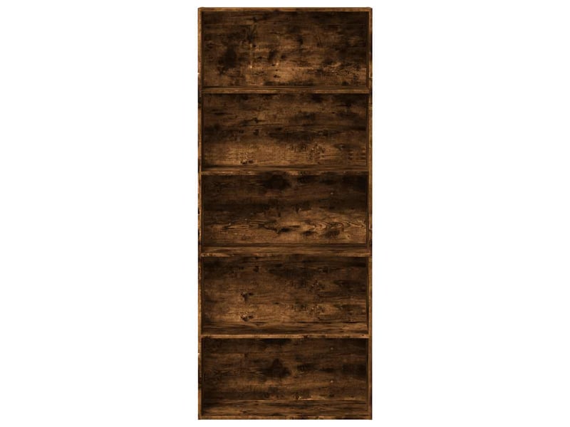  Bibliothèque, étagère de rangement chêne fumé 80x30x189 cm bois d'ingénierie  - Conforama D