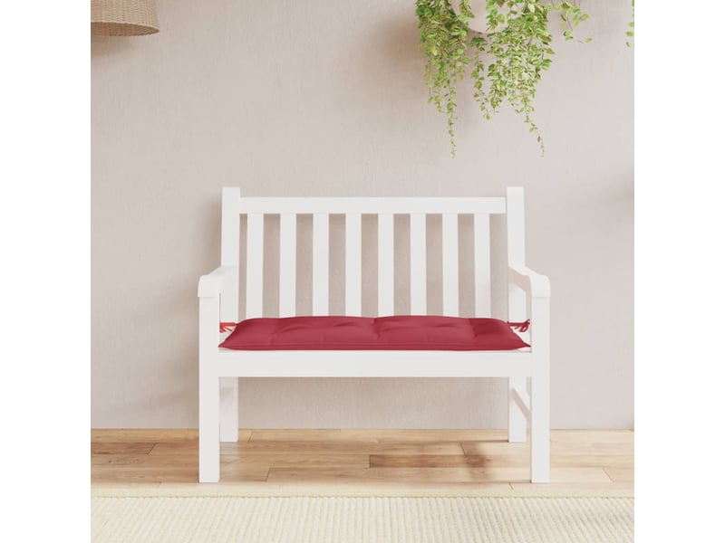  Coussin de banc de jardin, coussin d'assise rouge bordeaux 100x50x7 cm cf52808  - Conforama C