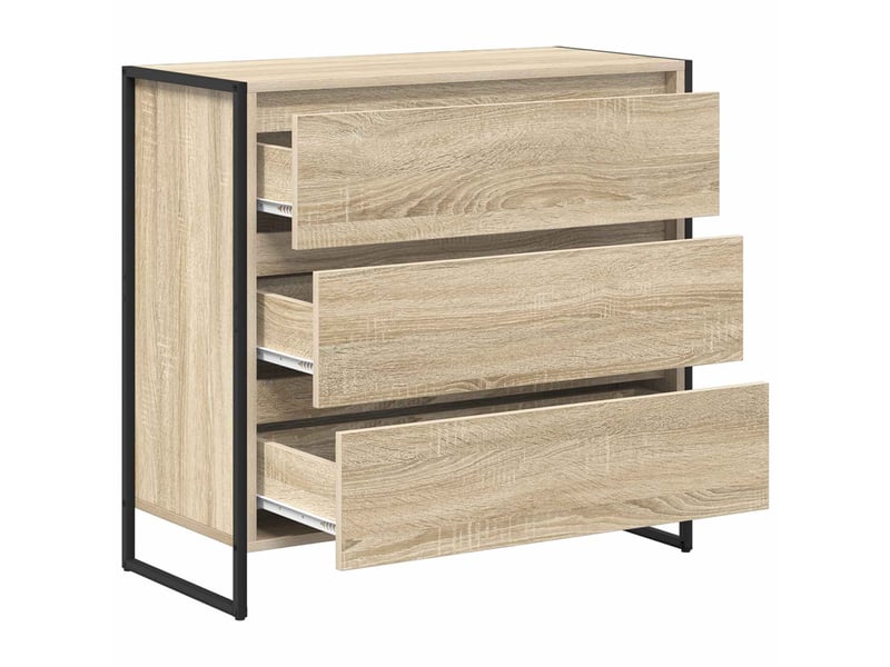  Buffet - bahut - meuble de rangement sonoma 79 x 36 x 75.5 cm bois d'ingénierie  - Conforama E