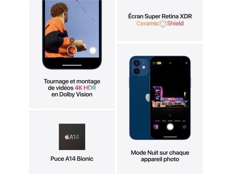  Smartphone 2021 128 go violet a14 bionic super retina xdr  - Conforama C