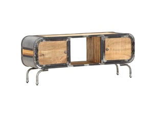 Meuble tv coloris marron 110 cm <strong></strong>  <strong></strong>