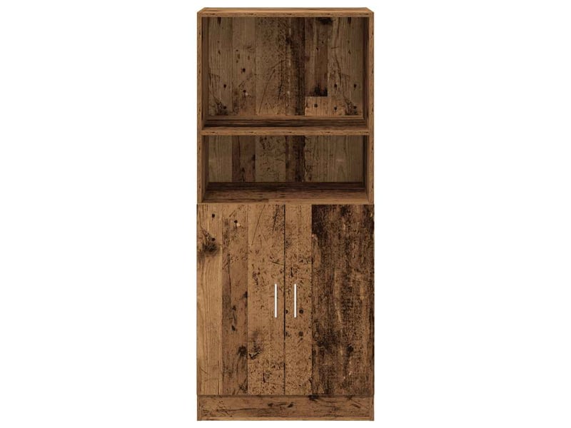 Meuble de rangement, armoire de cuisine vieux bois 57x41,5x131,5cm bois ingénierie - Conforama D