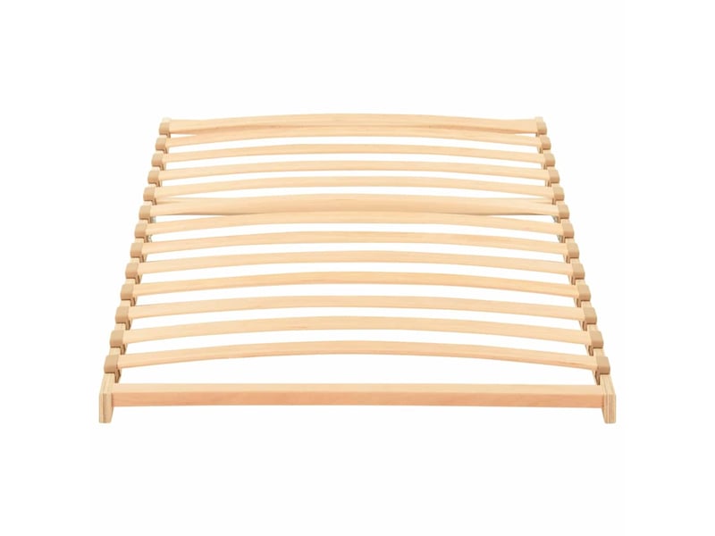  Lit simple- lit adulte -  sommier à lattes marron 80 x 190 cm bois de hêtre massif  - Conforama A