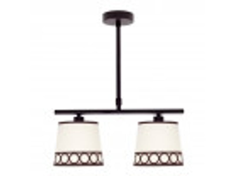  Fabrilamp dalia, lampe classique, 2xe14, beige et marron, 45-61 x 40 x 16 cm 114852002 - Conforama B