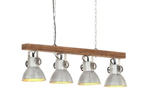 Plafonnier industriel élégant pour salon cuisine 90 x 17 x 25 cm ambiance cozy en fer argenté 02_0046657