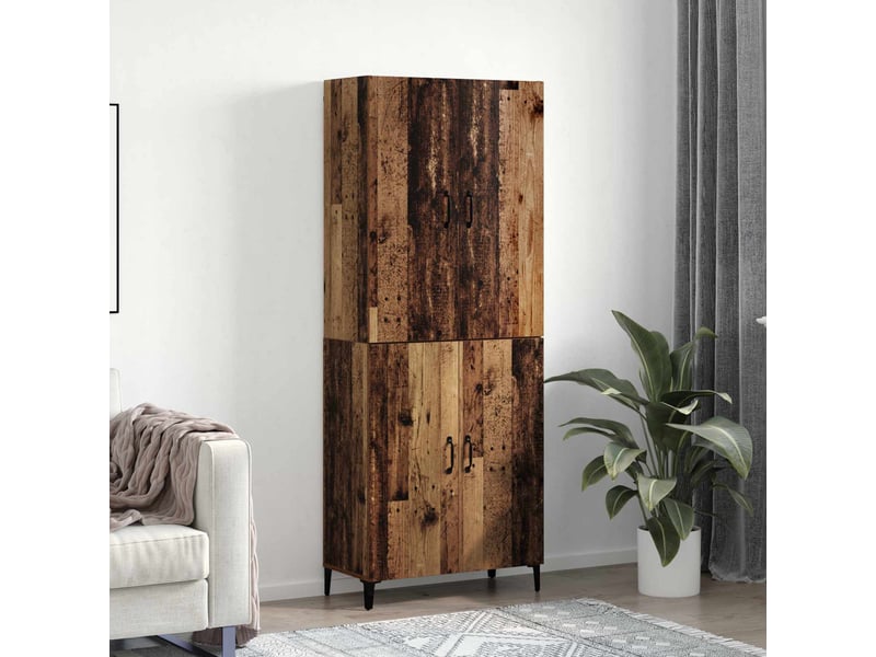 Buffet - haut armoire 2 pc bois ancien 69,5 x 34 x 180 cm - Conforama B