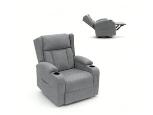 Pouf / repose pied <strong></strong> <strong></strong> gris