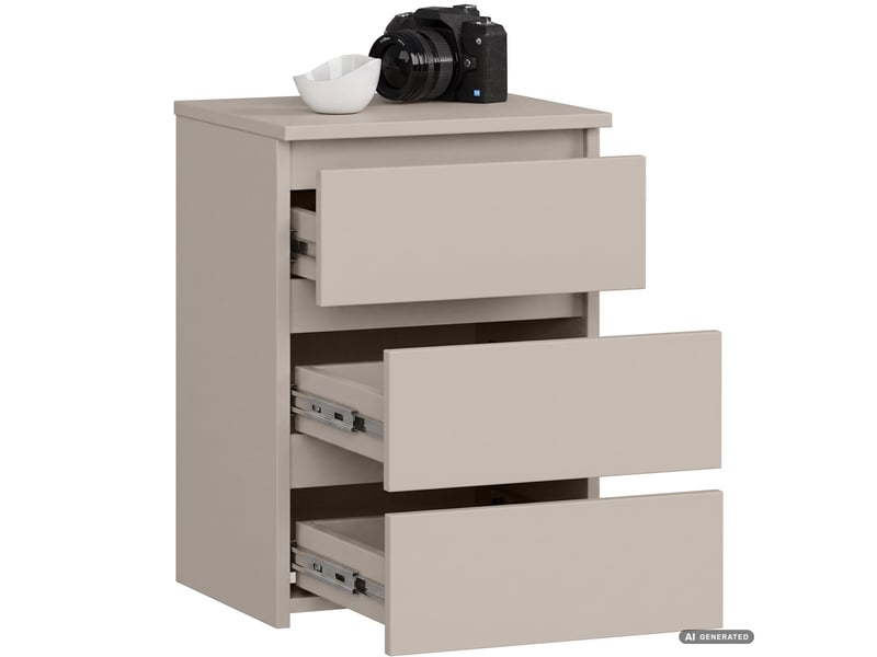  Table de chevet cl3 cachemire 40 cm 3 tiroirs 40x35x57 cm CL3/40 - Conforama B