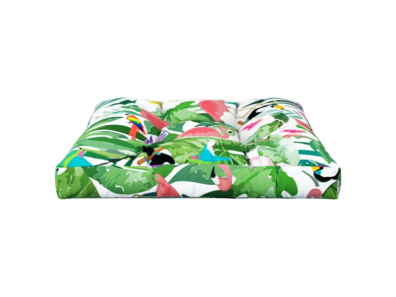 Coussin de palette, coussin de chaise, coussin de canapé multicolore 80x80x12 cm tissu cf55405  - Conforama E