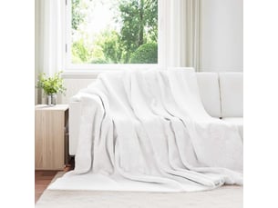 Plaid canapé blanc 240x270 cm 3.17 kg polaire