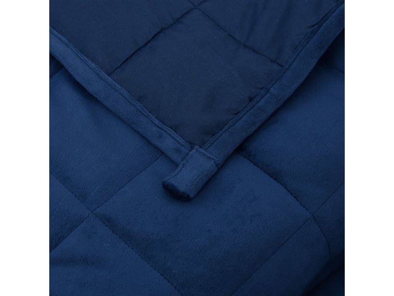  Couverture lestée adulte bleu 135x200 cm 6 kg tissu shl15484  - Conforama E