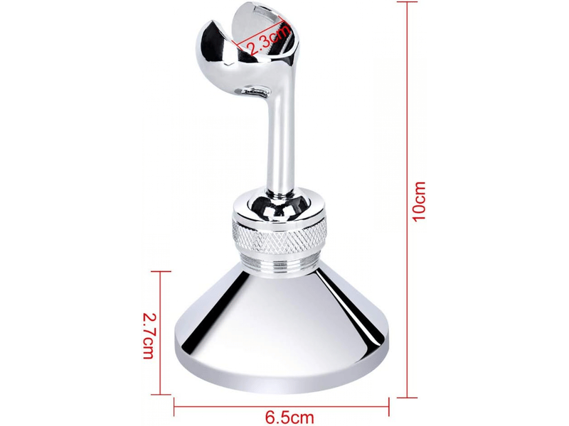  Support de douche mural support mural pour douchette orientable 360°pour douchette ou pommeau de douche  - Conforama D