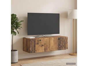 Meuble tv coloris marron 98 cm <strong></strong>  <strong></strong>