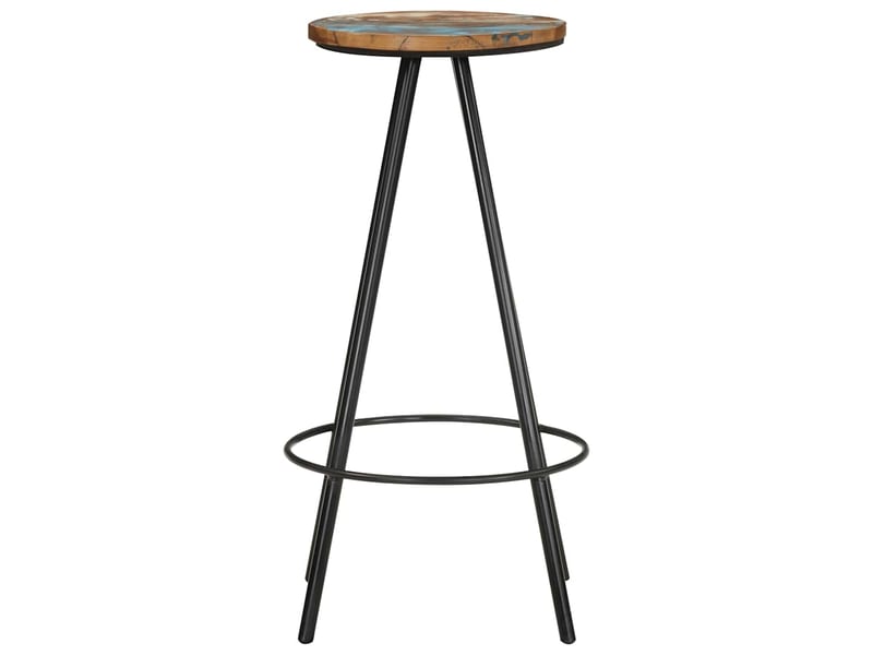  Lot de 2 tabouret de bar, chaise de bar bois massif de récupération shl90093  - Conforama C