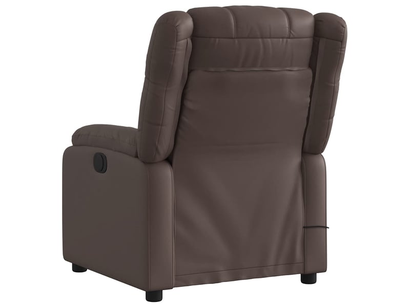  Fauteuil de massage inclinable électrique, fauteuil relax marron similicuir shl73261  - Conforama E