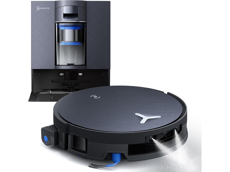 ECOVACS DEEBOT X12 OmniCyclone Robot Aspirateur Laveur, 22000Pa, FocusJet,PowerBoost,OZMO Roller 3.0 22000Pa, FocusJet, PureCyclone - Conforama A
