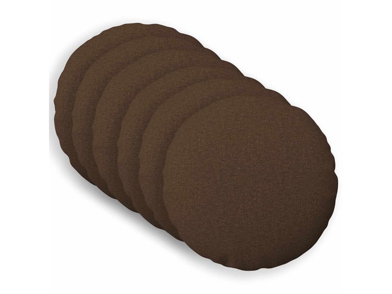  Lot de 6 coussins avec oreiller, coussins décoratifs heerlen marron tissu cf50727  - Conforama B
