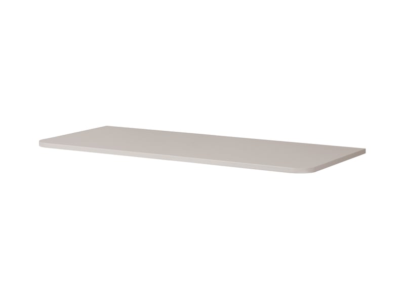 Plan de travail linea 100 cm cachemire mat pour meuble de salle de bain avec angles arrondis - Conforama E