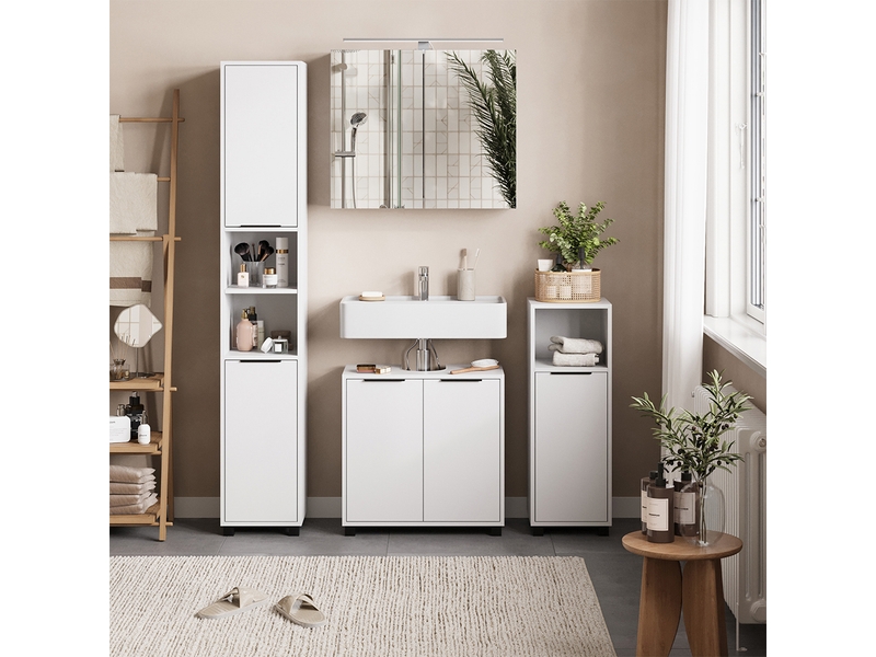 Vicco meubles bain, blanc, 4 pièces  - Conforama C