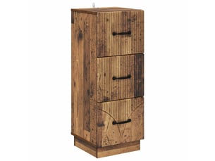 Armoire de rangement bureau, armoire à tiroirs 33 x 34.5 x 87 cm bois d'ingénierie shl7754