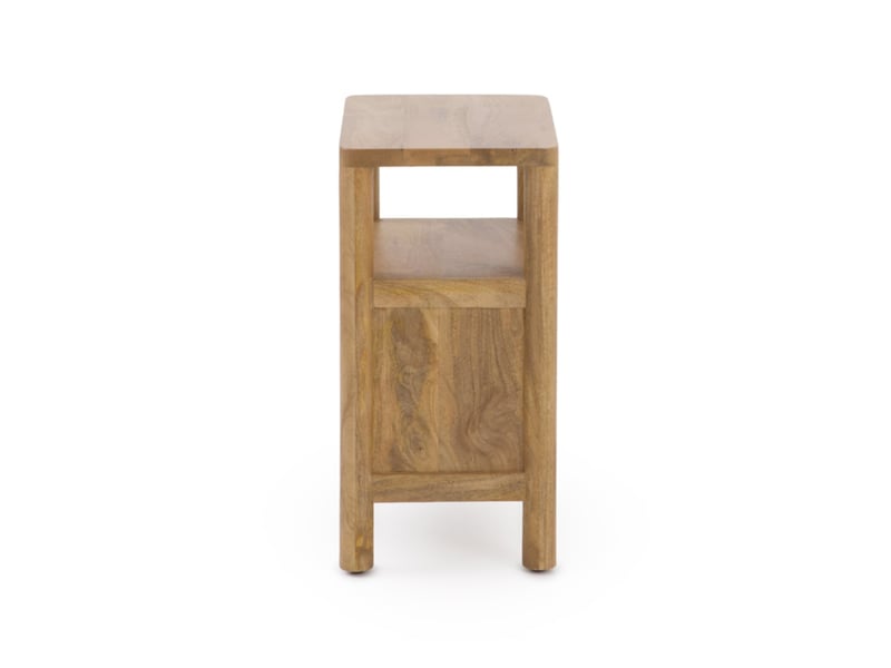  Table de chevet 2 tiroirs en bois massif de manguier  - Conforama E