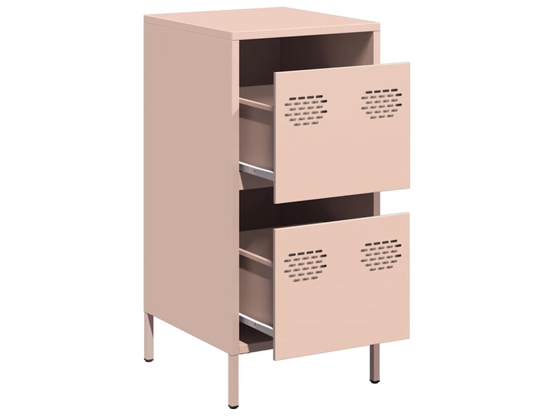  Buffet - bahut - meuble de rangement rose 35x39x73,5 cm acier laminé à froid  - Conforama D