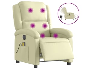 Fauteuil relax électrique  <strong></strong> Tissu beige