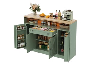 Buffet 4 porte(s) 1 tiroir(s) EVRYAE - 140 cm coloris vert
