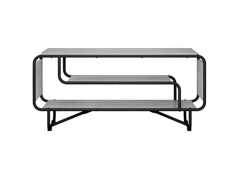  Meuble tv moderne, banc tv 98x36x45 cm sonoma gris bois d'ingénierie  - Conforama C