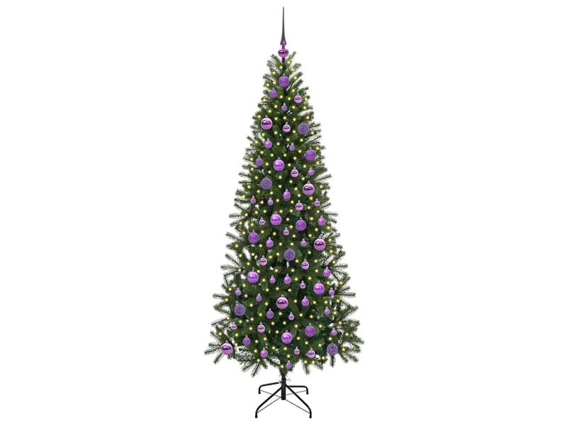  Sapin de noël artificiel, arbre de noël vert 180 cm pe et pvc shl8677  - Conforama C