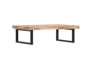 Étagère de vasque | étagère murale acier et bois massif d'acacia shl6883