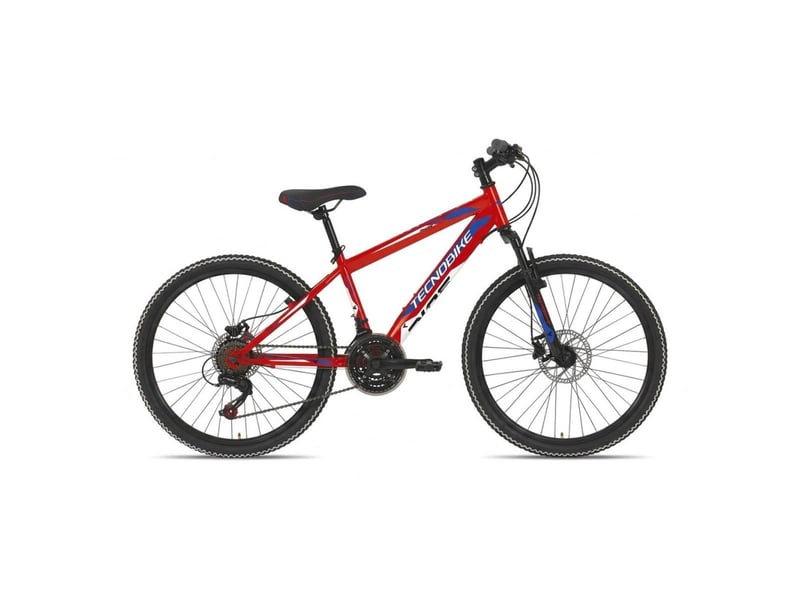  Tecnobike nsr vtt 24 ride 18v frein à disque rouge h34 3567850002044 - Conforama A