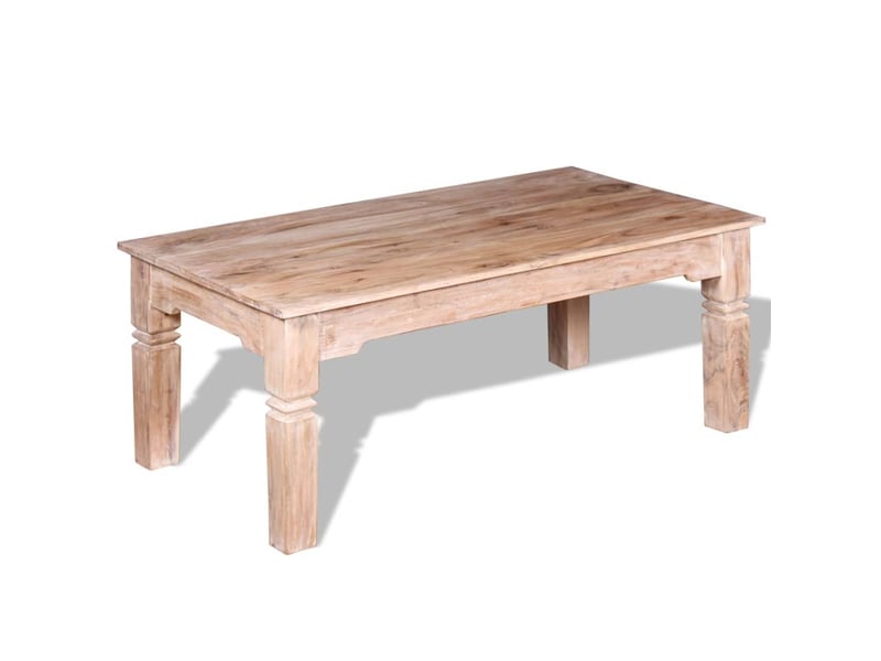  Table basse | table d'appoint salon bois d'acacia 110x60x45 cm  - Conforama D