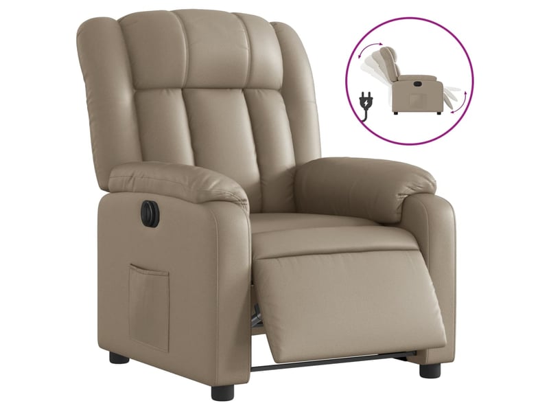  Fauteuil inclinable électrique, fauteuil relax salon cappuccino similicuir shl68489  - Conforama A