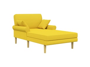 Fauteuil relax manuel VIDAXL  Tissu jaune