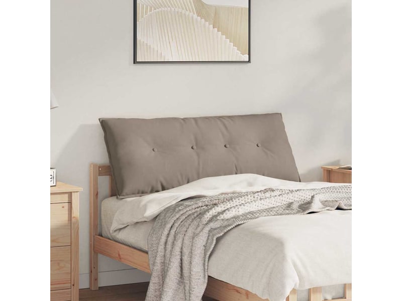 Coussin de dos, coussin de dossier taupe 120 x 50 cm tissu en microfibre cf55020 - Conforama B