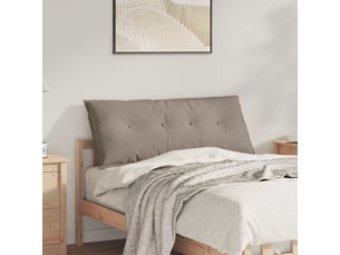 Coussin de dos, coussin de dossier taupe 120 x 50 cm tissu en microfibre cf55020