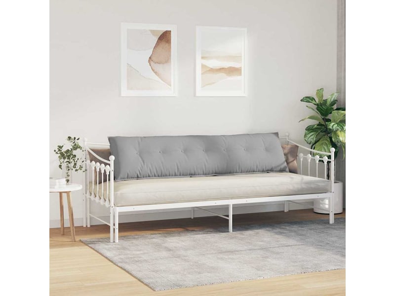  Coussin de dos, coussin de dossier gris nuage 200 x 19 x 50 cm tissu cf54740  - Conforama D