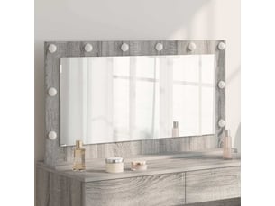 Miroir rectangulaire à fixer coloris gris <strong></strong>  <strong></strong> - 100 cm x 55 cm