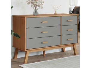 Commode 1 tiroir(s) <strong></strong> <strong></strong> coloris gris largeur 0 cm