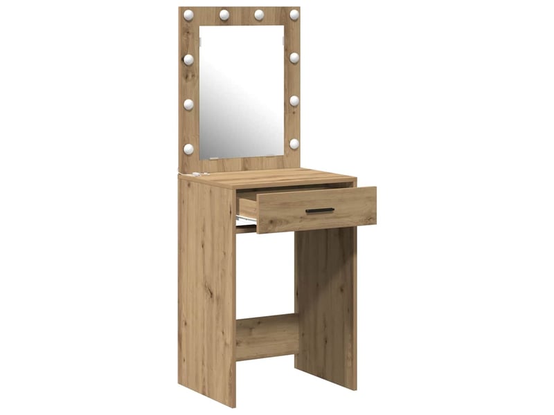  Coiffeuse, table de toilette chêne artisanal 50x41x135 cm shl98966  - Conforama D