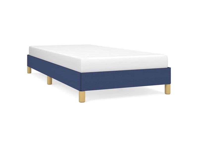  Lit simple- lit adulte -  cadre de lit sans matelas bleu 100x200 cm tissu  - Conforama A