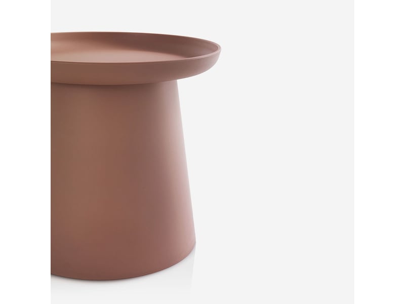  Table basse ronde en polypropylène pour salon talik - rouge  - Conforama D