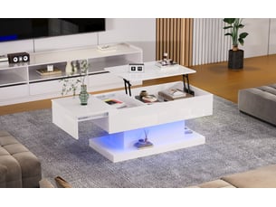 Table basse coloris blanc <strong>PEXCHO</strong> <strong></strong>
