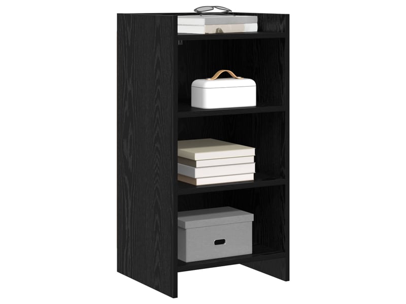  Buffet - bahut - meuble de rangement chêne noir 40 x 36 x 80 cm bois d'ingénierie  - Conforama C