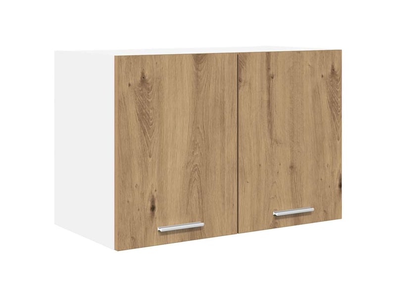  Armoire suspendue 2 pcs chêne artisan et blanc bois d'ingénierie shl9681  - Conforama E