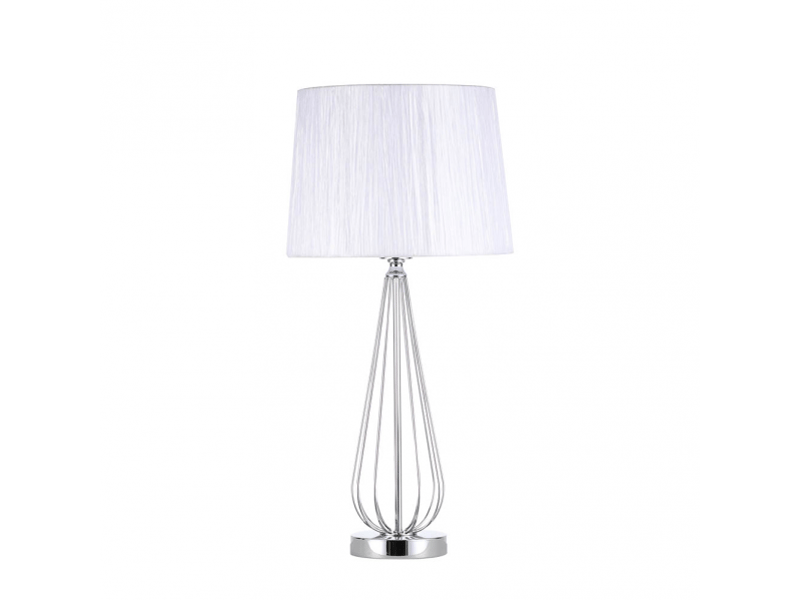  Lampe à poser fabrilamp robina e27 coloris chromé 62 x 30 x 30 cm 139071020 - Conforama A