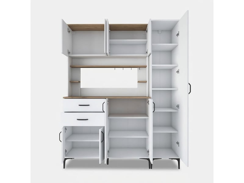 Buffet de rangement polyvalent avec portes et tiroirs element - Conforama C