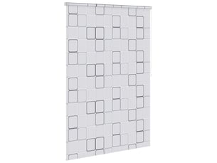 Store enrouleur, store roulant de douche 160x240 cm carré cf47277
